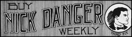 Logo for ficticious Nick Danger, Third Eye weekly